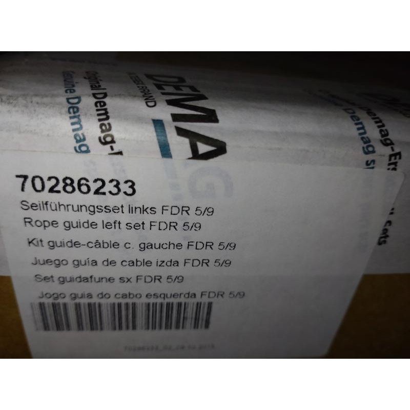 Demag cable guide FDR 5 left 9 mm 70286233