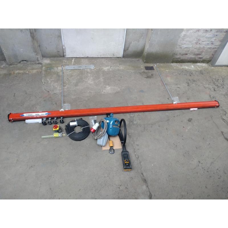 Demag KBK1 monorail 3 m with chain hoist PK1-N 125 kg cpl. system