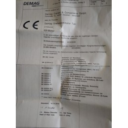 Demag Motor KBA100 B4 70068719 Demag Motor KBA100 B4 70068719 new original packaging