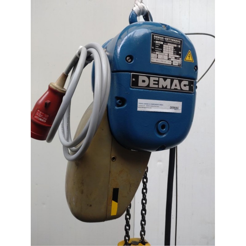 Demag chain hoist PK 1 N 250 kg 3m hook path (2/1)